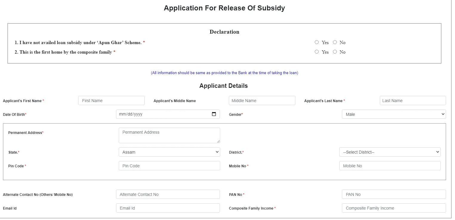 application form