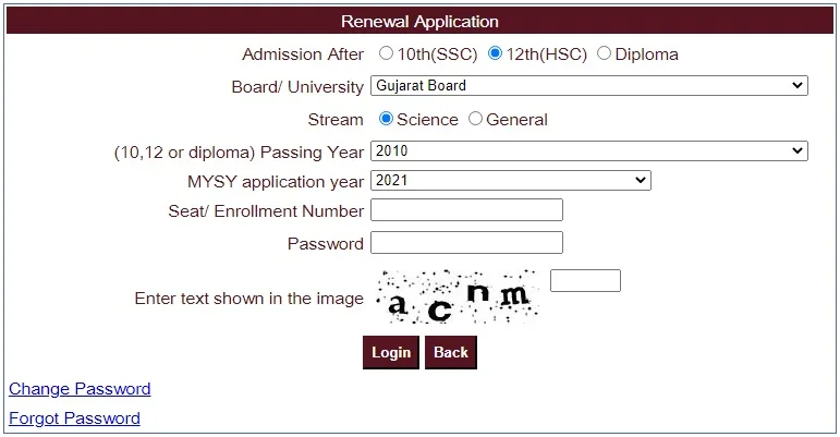 Renewal Application