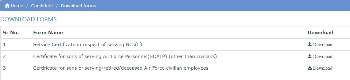 download forms